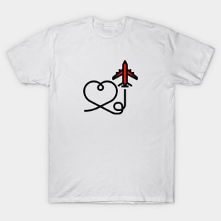 Airplane Heart T-Shirt